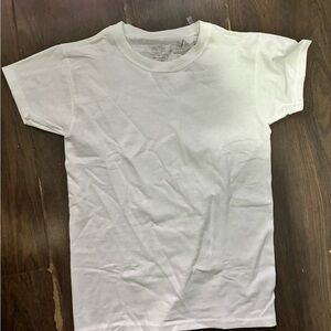 Fruit of the Loom White Kids Short Sleeve Tee